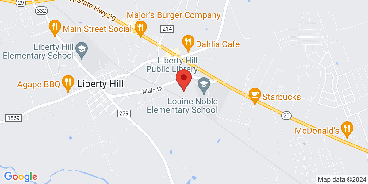 Map of Liberty Hill Public Library